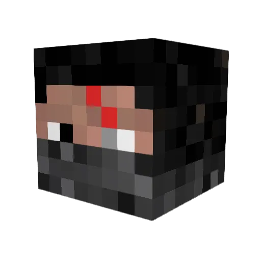 nandanr Minecraft avatar head, 3D render