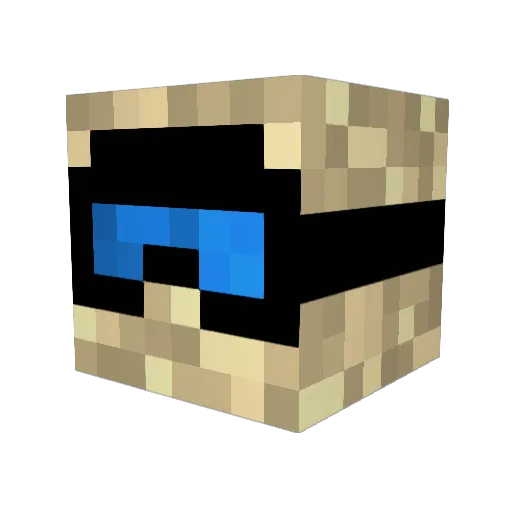 nandinioz Minecraft avatar head, 3D render