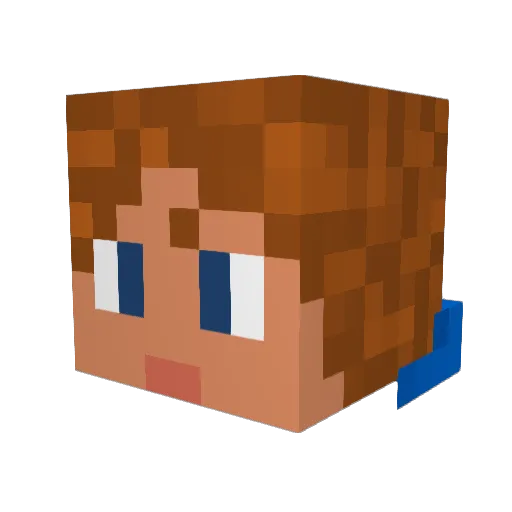 nando08 Minecraft avatar head, 3D render
