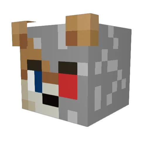 nando175 Minecraft avatar head, 3D render