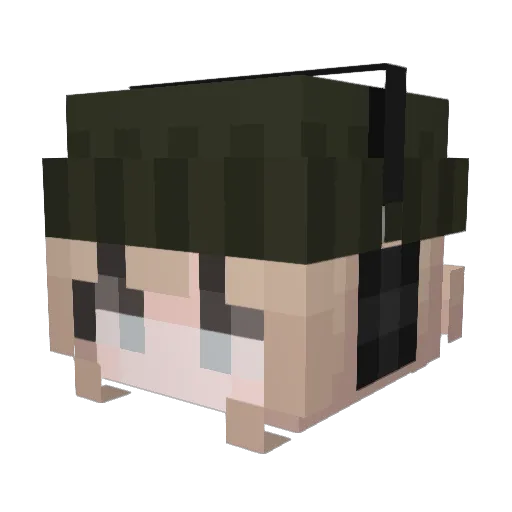 nangua33 Minecraft avatar head, 3D render