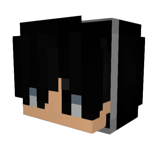 naninini Minecraft avatar head, 3D render