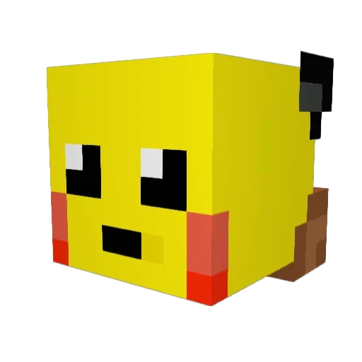 nanitoyu Minecraft avatar head, 3D render