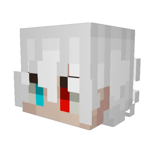 nankmun Minecraft avatar head, 3D render