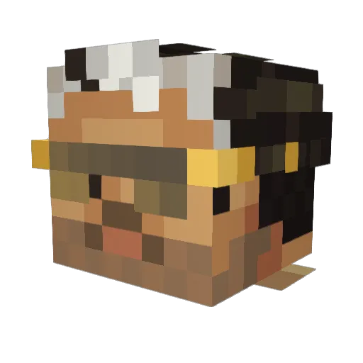 nanmer_m Minecraft avatar head, 3D render