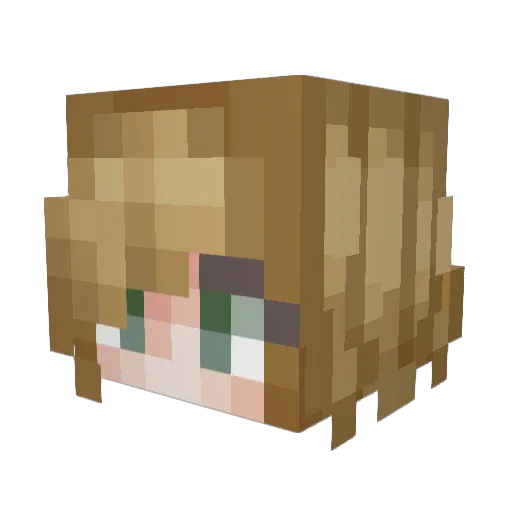nannaaana Minecraft avatar head, 3D render