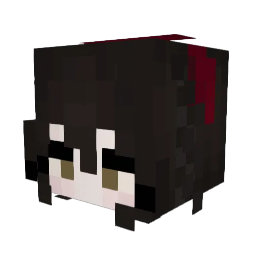 nannahah Minecraft avatar head, 3D render