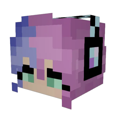nannerbo16 Minecraft avatar head, 3D render