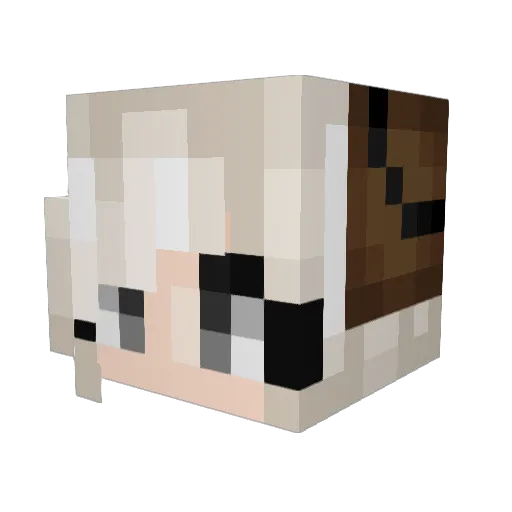 nano_1nm Minecraft avatar head, 3D render