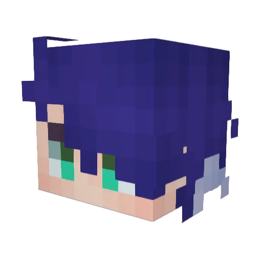 nano_D Minecraft avatar head, 3D render