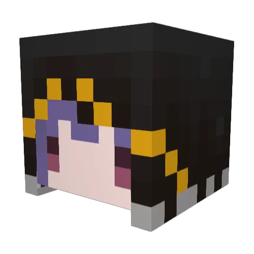 nano_crown Minecraft avatar head, 3D render