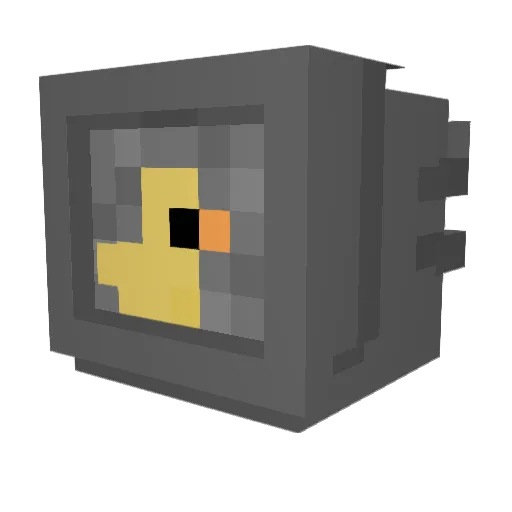 nano_litre Minecraft avatar head, 3D render