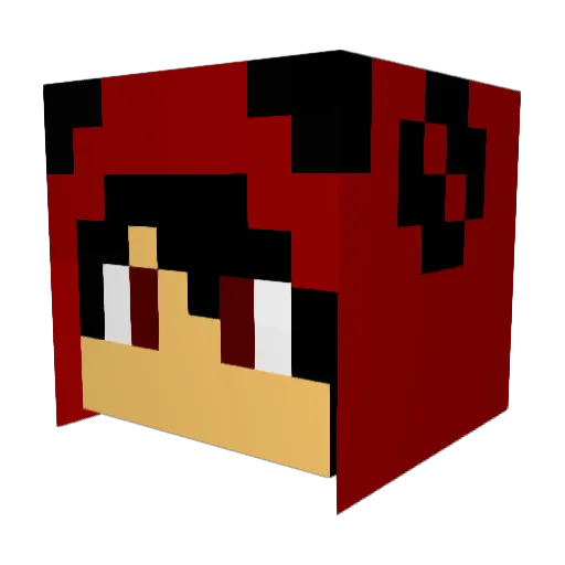 nanooguy Minecraft avatar head, 3D render