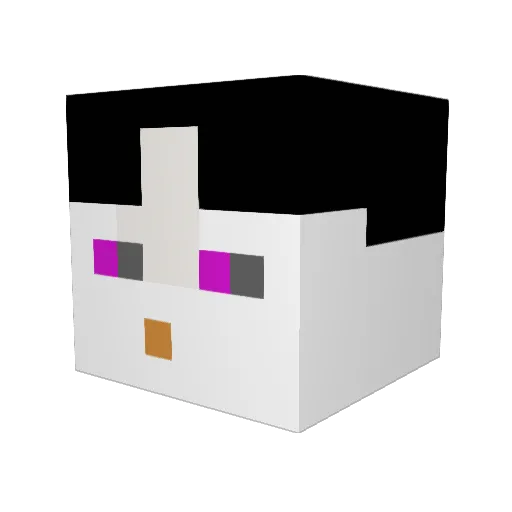 nanosannnnn Minecraft avatar head, 3D render
