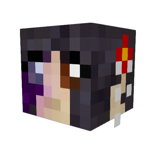 nanosound Minecraft avatar head, 3D render