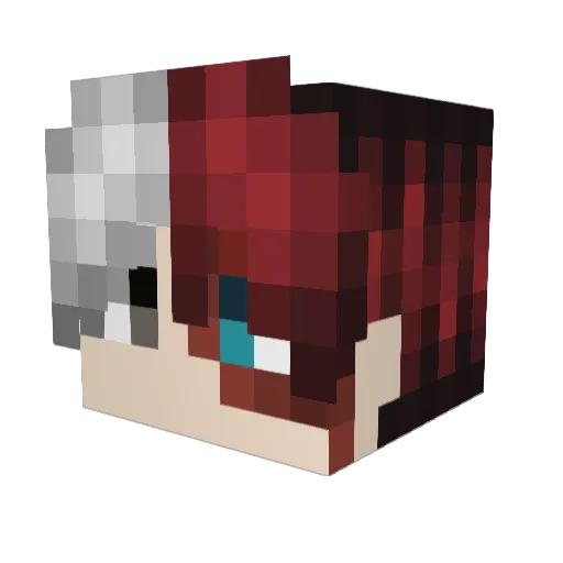 nantex64 Minecraft avatar head, 3D render
