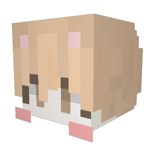 nantto01 Minecraft avatar head, 3D render