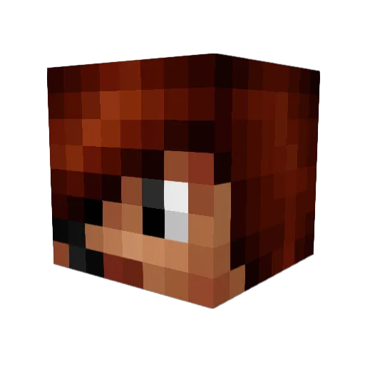 nanucek444 Minecraft avatar head, 3D render