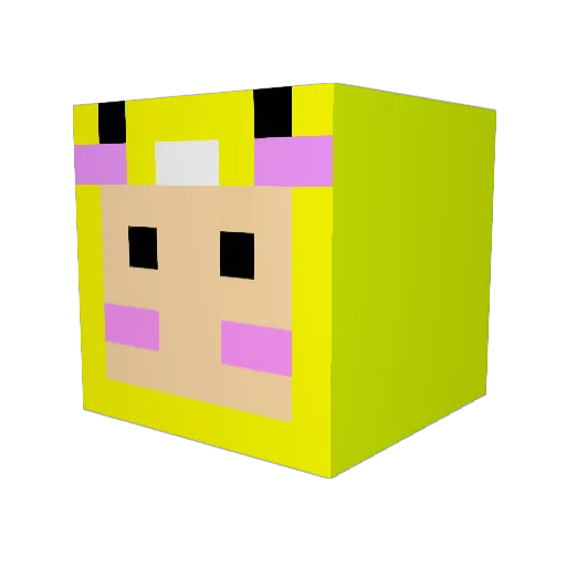 nanyang1004 Minecraft avatar head, 3D render