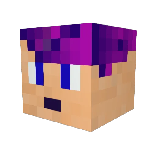 nao0_0 Minecraft avatar head, 3D render