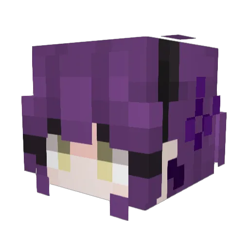 naobinario Minecraft avatar head, 3D render