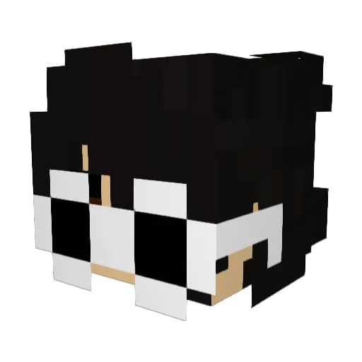 naoeofer Minecraft avatar head, 3D render