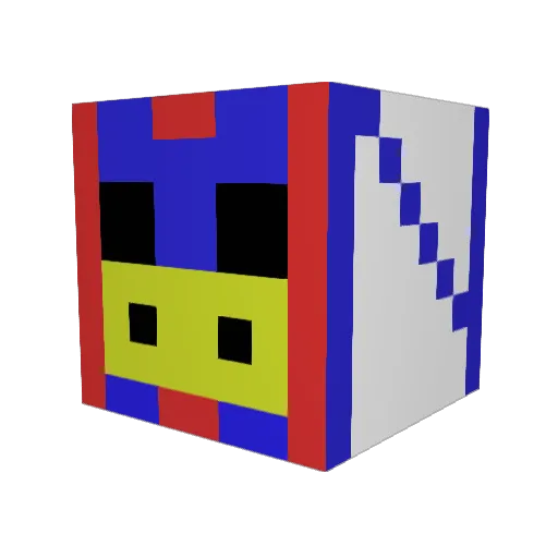 naoki20030403 Minecraft avatar head, 3D render