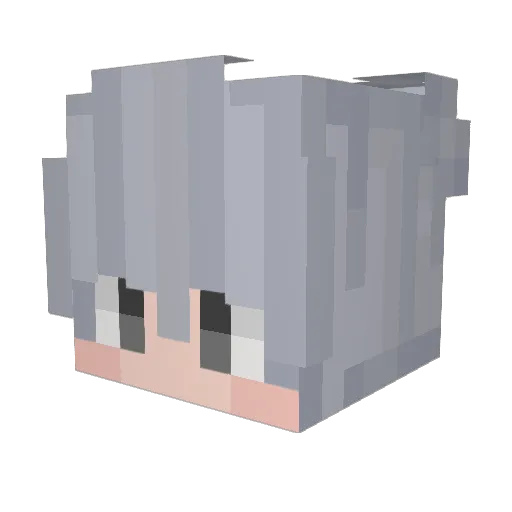 naokitabw Minecraft avatar head, 3D render