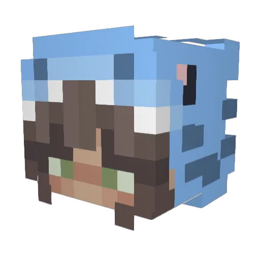 naomibryant Minecraft avatar head, 3D render