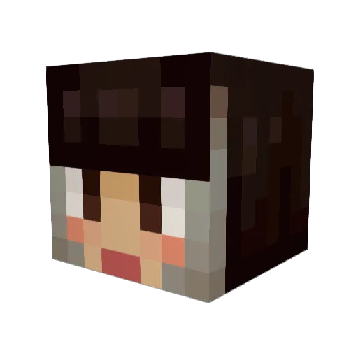 naomimimi Minecraft avatar head, 3D render