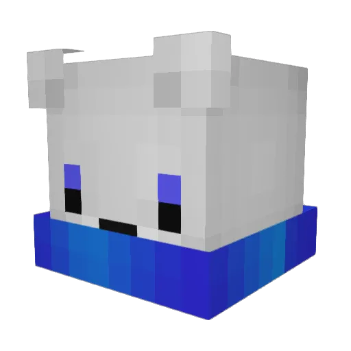 naommm Minecraft avatar head, 3D render