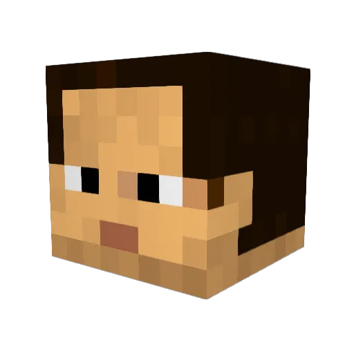 naoo0925 Minecraft avatar head, 3D render