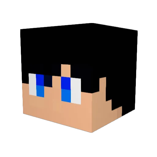 naosann Minecraft avatar head, 3D render