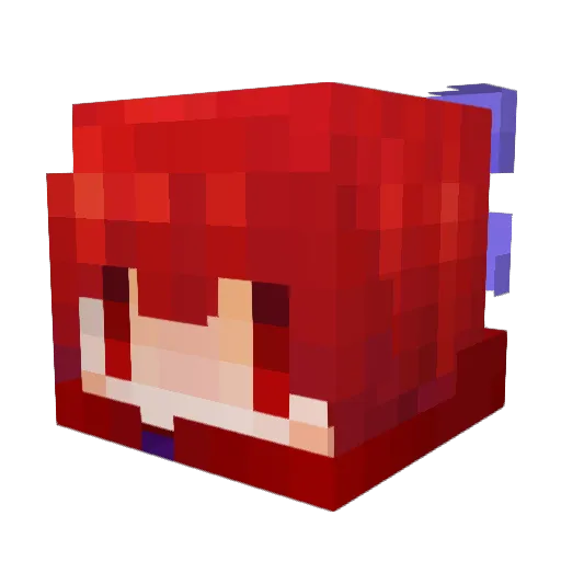 naoto198 Minecraft avatar head, 3D render