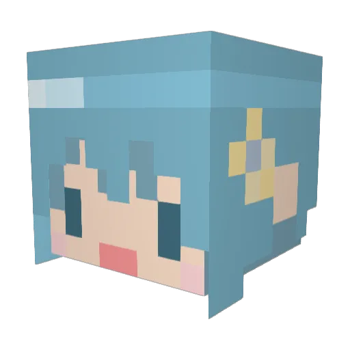 naoto7010 Minecraft avatar head, 3D render