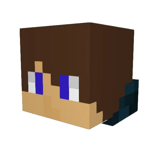 naoudio Minecraft avatar head, 3D render