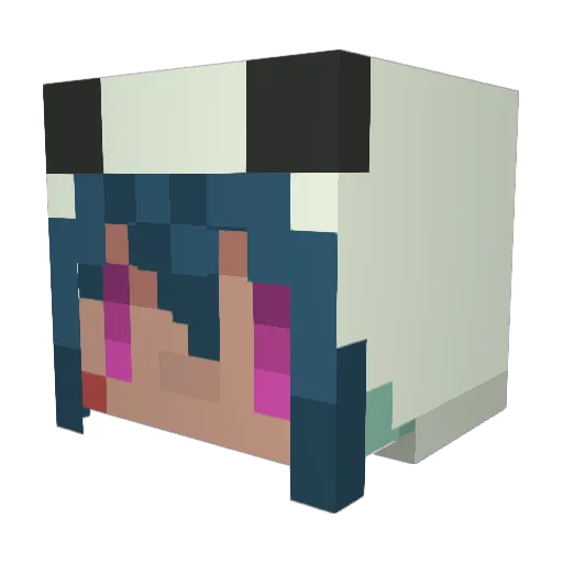 naoya02 Minecraft avatar head, 3D render