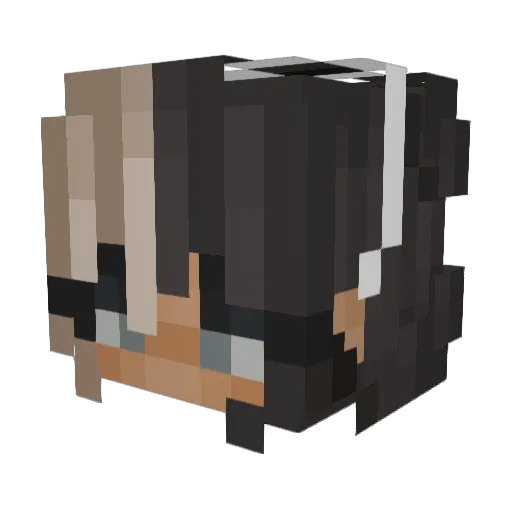 napinpeli Minecraft avatar head, 3D render