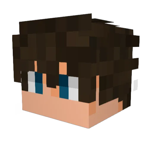 napiwek Minecraft avatar head, 3D render