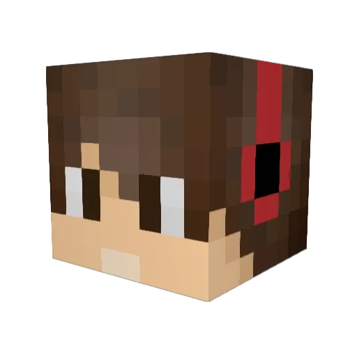 napjun13783 Minecraft avatar head, 3D render