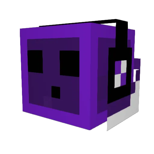 napolifutbol Minecraft avatar head, 3D render