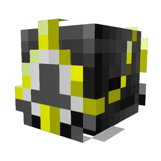 napolitium Minecraft avatar head, 3D render
