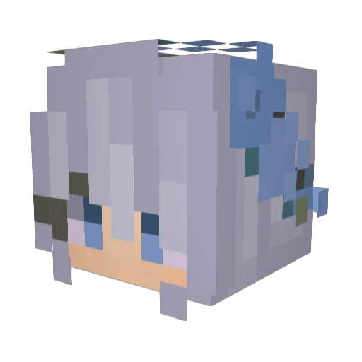 nappingismyjob Minecraft avatar head, 3D render