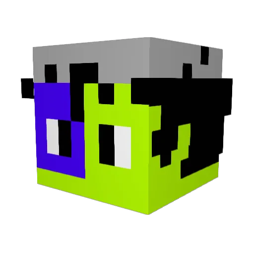 napsta4I Minecraft avatar head, 3D render