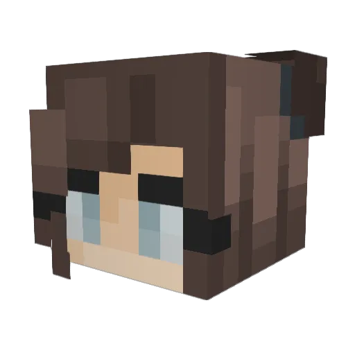nara27 Minecraft avatar head, 3D render
