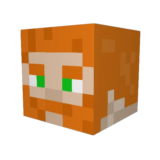 naraga12 Minecraft avatar head, 3D render