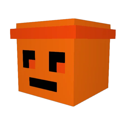 naran_ Minecraft avatar head, 3D render