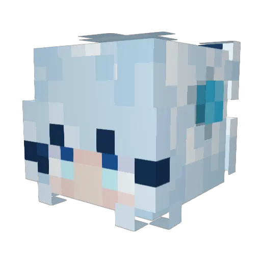 narayukimi Minecraft avatar head, 3D render