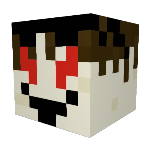 narcissi Minecraft avatar head, 3D render