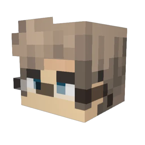 nardokky Minecraft avatar head, 3D render